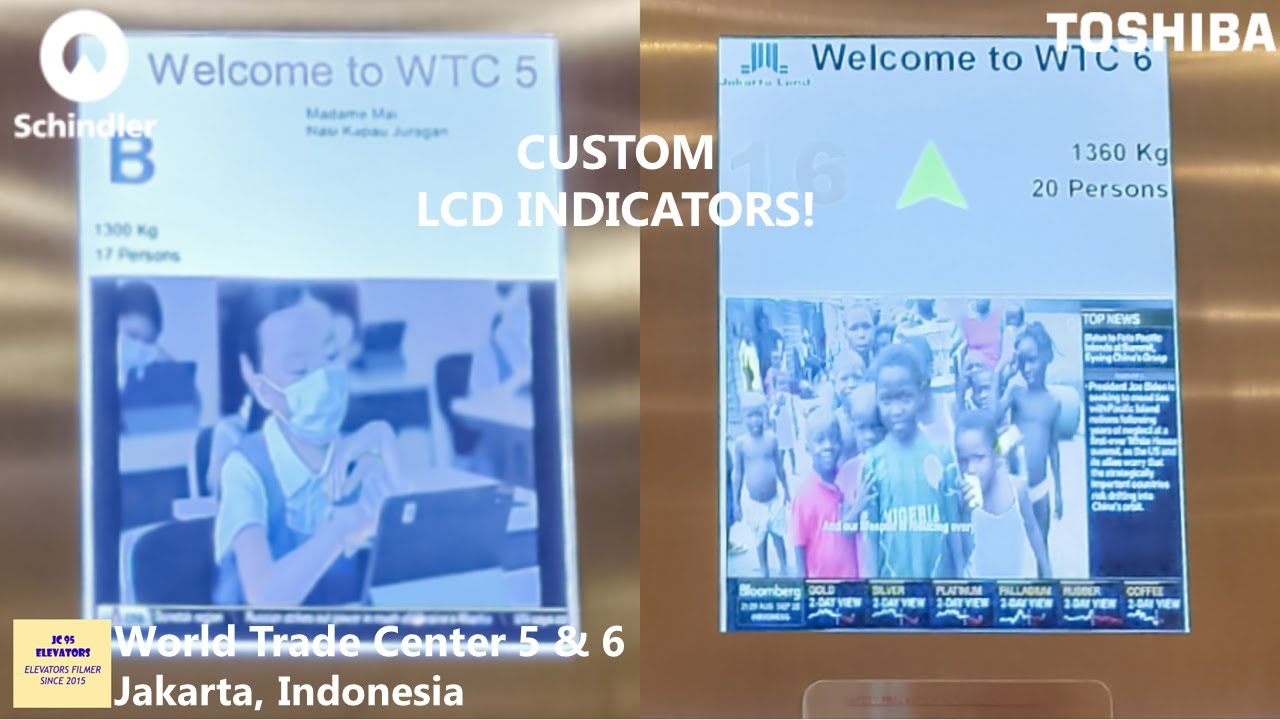 Schindler and Toshiba Elevators at Word Trade Center 5 and 6, Jakarta