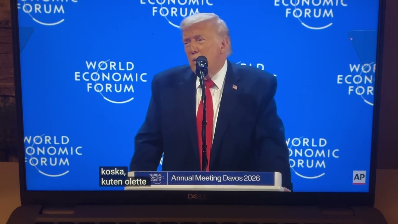 Suomeksi tekstitetty Trumpin puhe Davos 2026