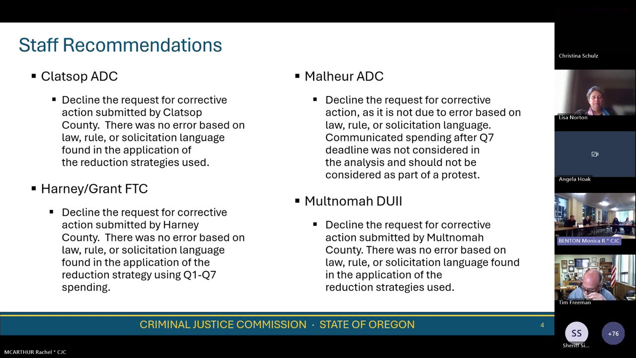 2025 Oregon Criminal Justice Commission Meeting 20251021 130557 Meeting Recording
