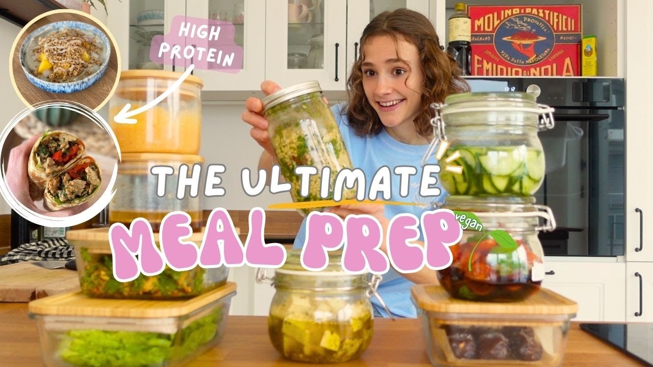 (Werbung) The ULTIMATE meal prep! 😍👩‍🍳 plant based & high protein