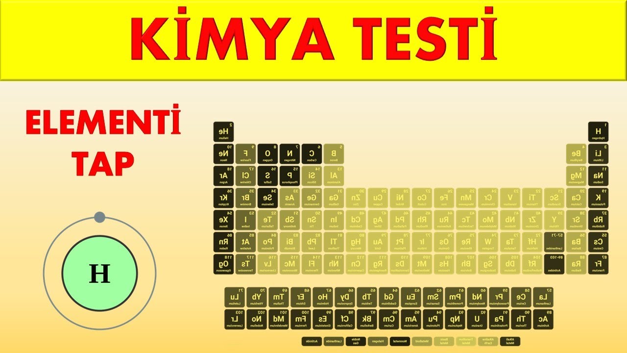 Kimyəvi elementləri necə tanıyırsınız?  Sual-cavab