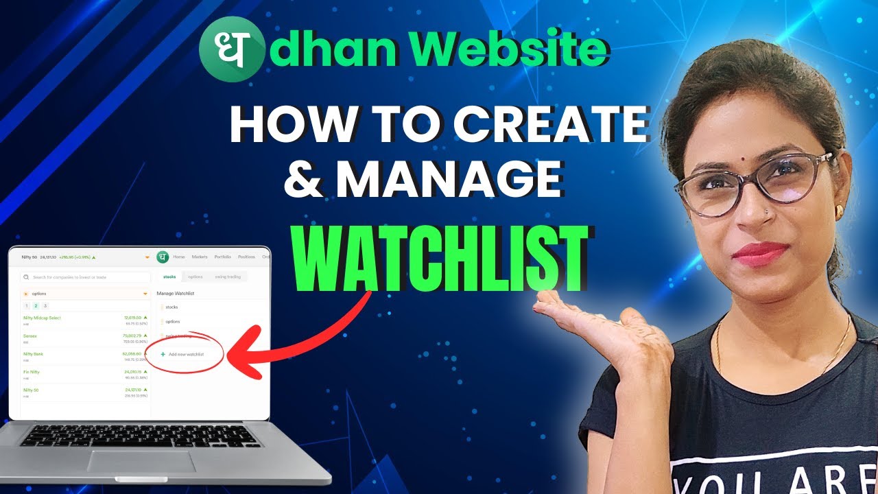How to create and manage watchlist on Dhan website | Dhan WATCHLISTS Made Easy in 2024!