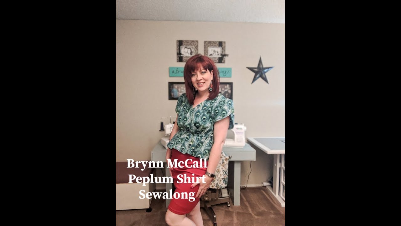 Mccall's 8035 Peplum Shirt hack sew along