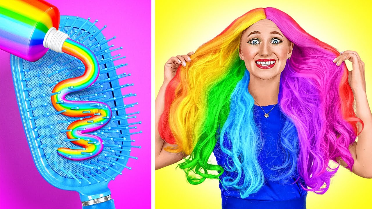 TRUCOS DE BELLEZA Y MAQUILLAJE || De nerd a popular | Tips para te&ntilde;irte el cabello por 123 GO!