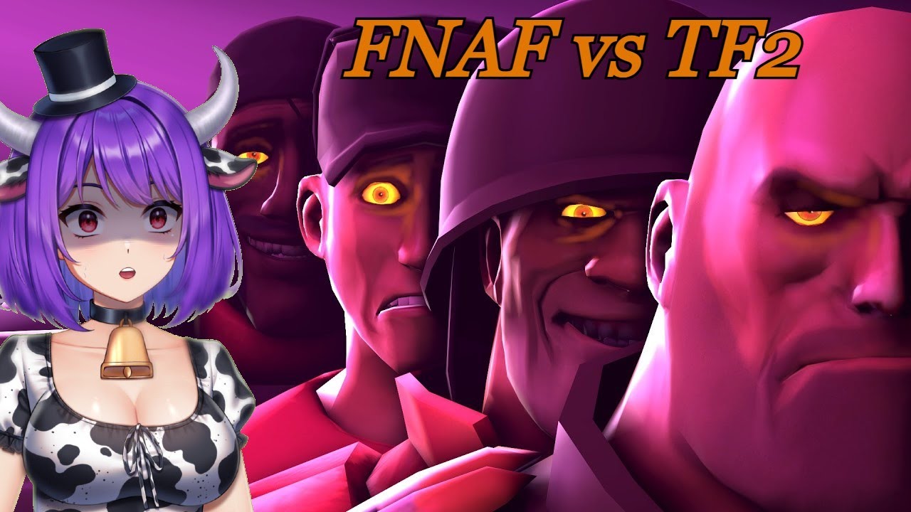 This is the best crossover, 20lpmoo reaction to FNAF vs TF2
