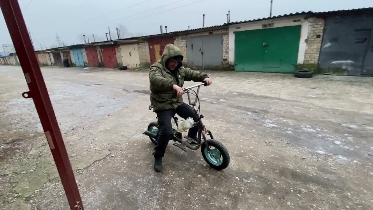 Некро скутер SUZUKI всё таки покатал хозяина