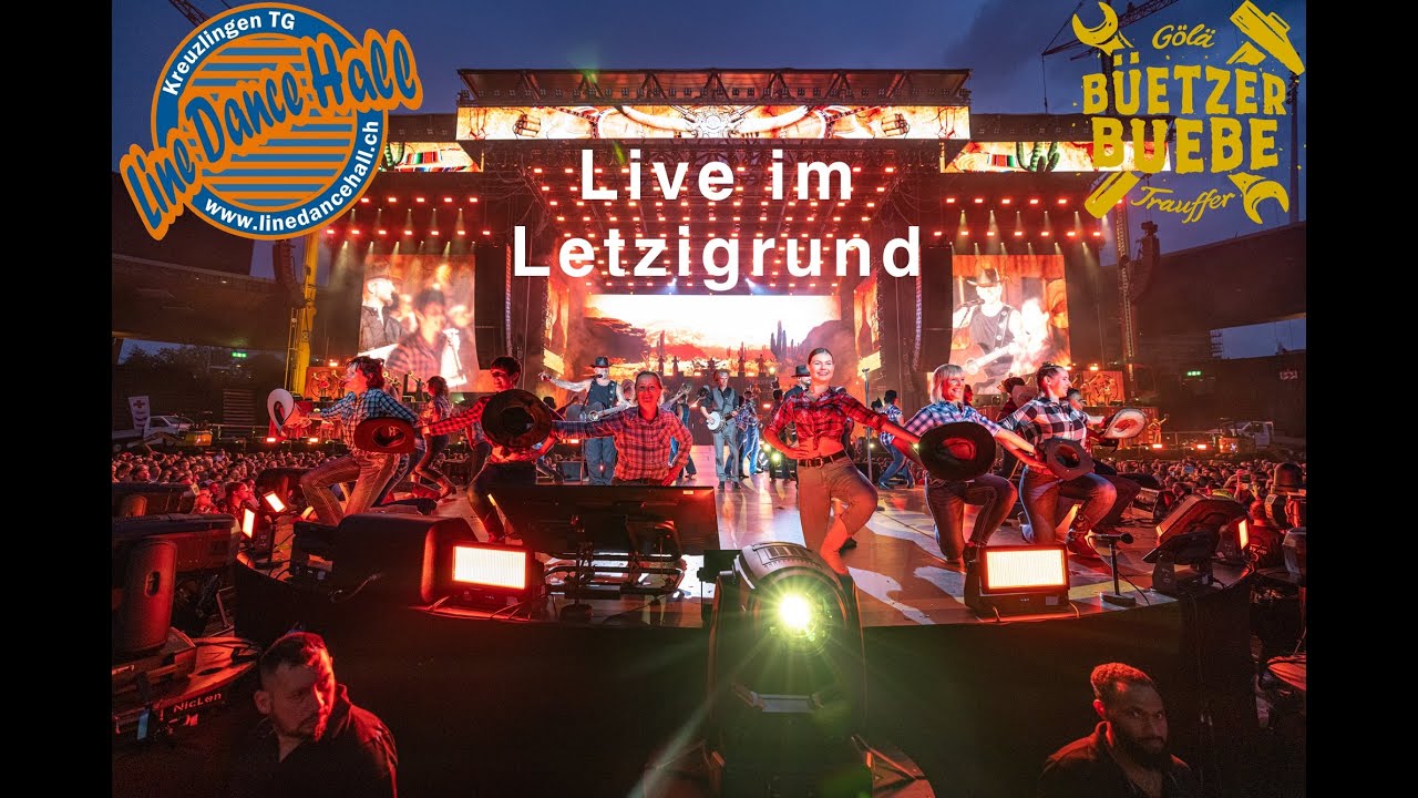 Büetzer Buebe Auftritt der Line Dance Hall im Letzigrund