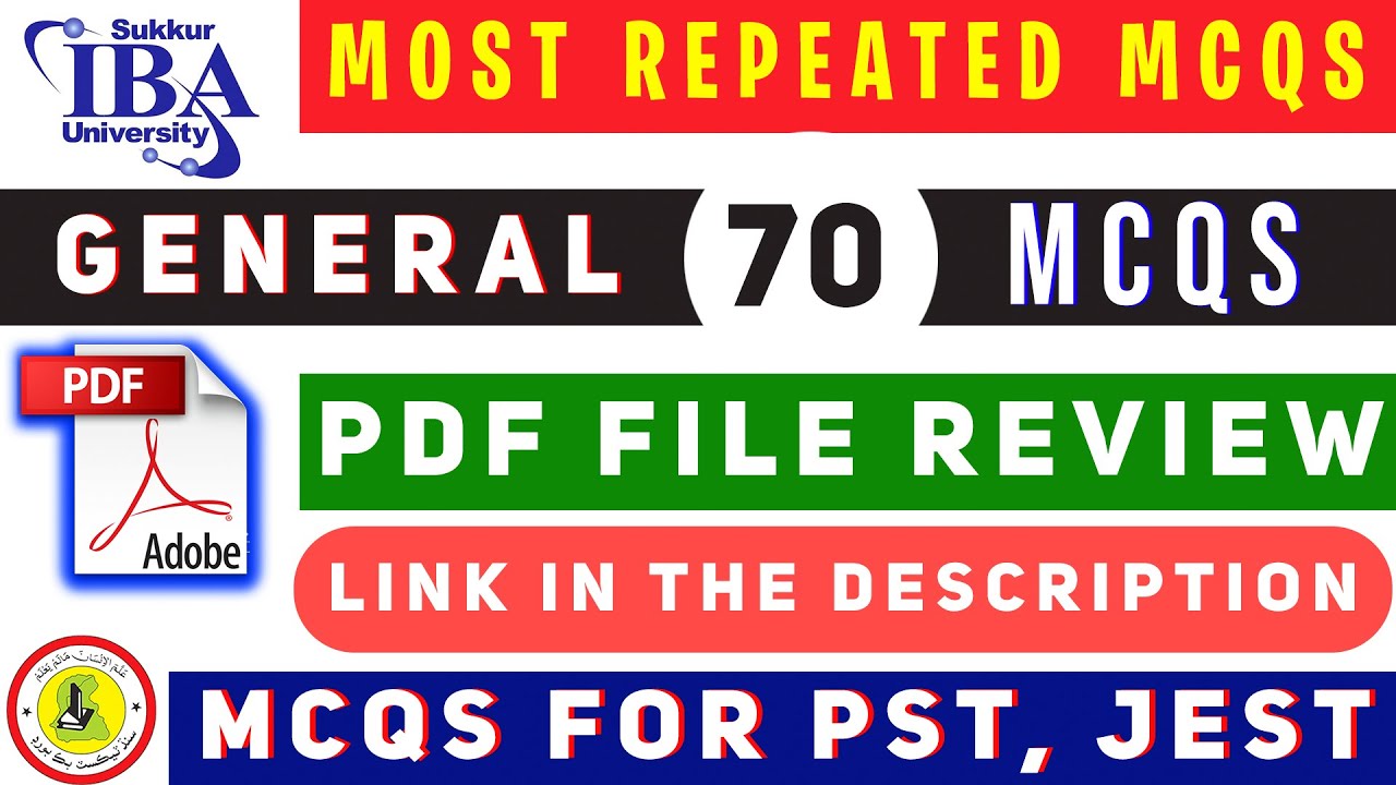 STB Science 70 MCQs | General MCQs | PDF Review | MCQs For PST, JEST |