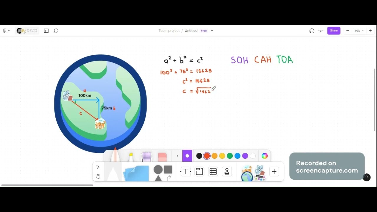 My cat went for a bit of a wander - Trigonometry Problem with fun game