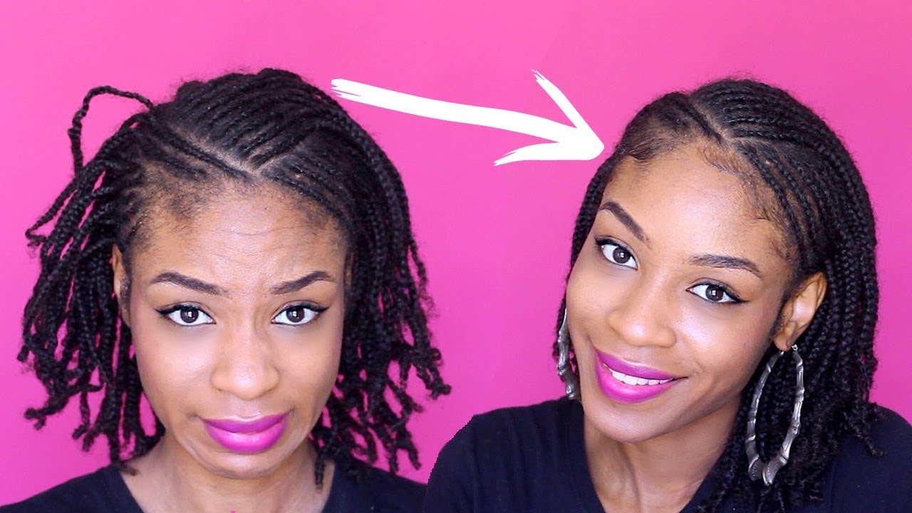 HOW TO MAKE CORNROWS LOOK FRESH & LESS FRIZZY