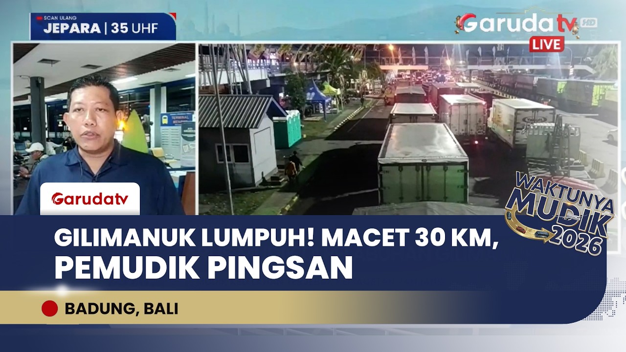 Macet Total 30 KM! Ribuan Pemudik Terjebak 15 Jam di Jalur Menuju Pelabuhan Gilimanuk Bali