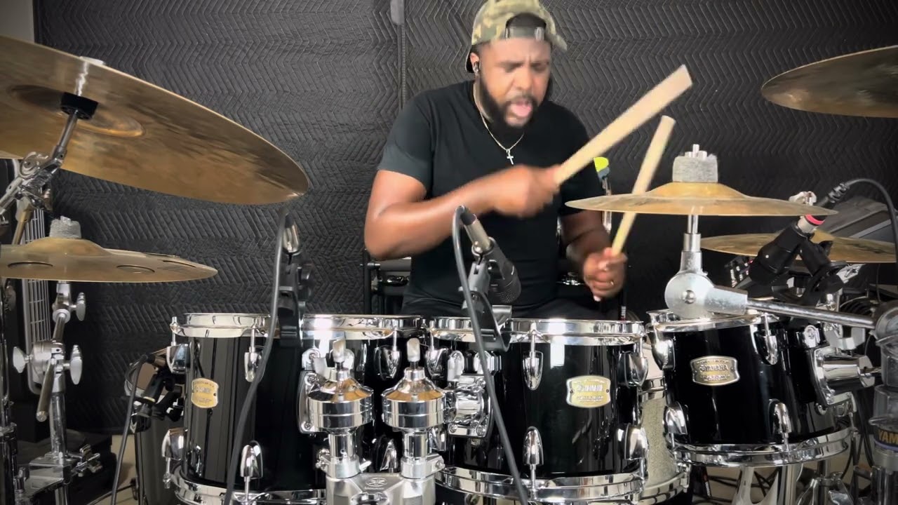 Preparing to play drums at the BET awards look like this!