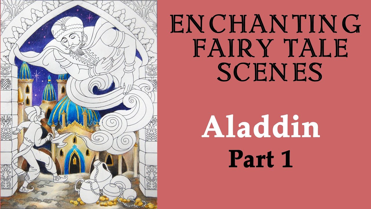 Aladdin. Part1 #Coloring in Creative Haven 'Enchanting Fairy Tales' with Soucolor& Polychromos
