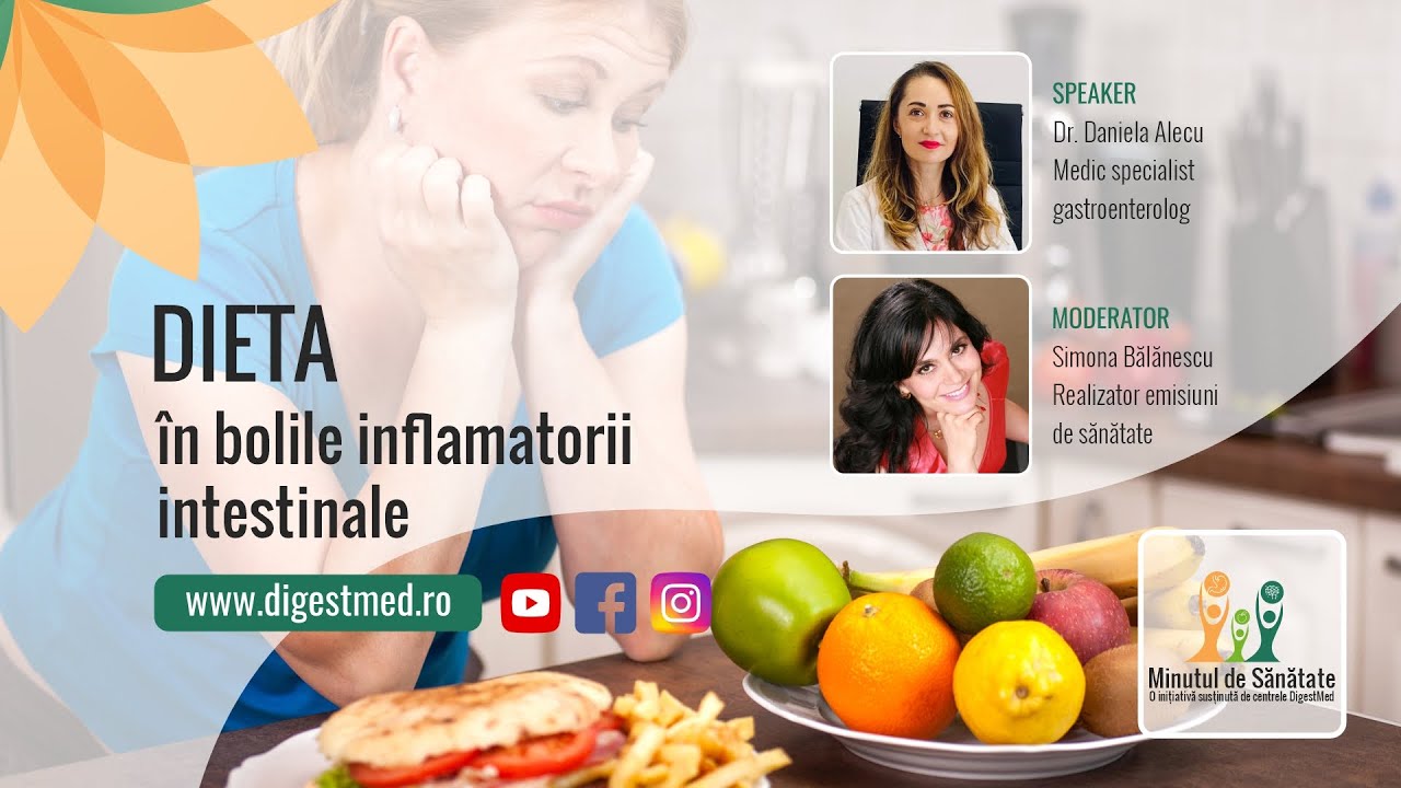 Minutul de sănătate - Dieta în bolile inflamatorii intestinale