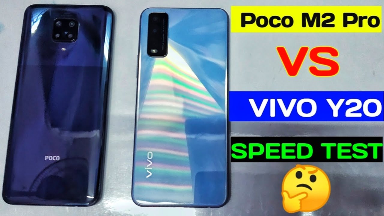 Poco M2 Pro vs Vivo Y20 speed test comparison |
