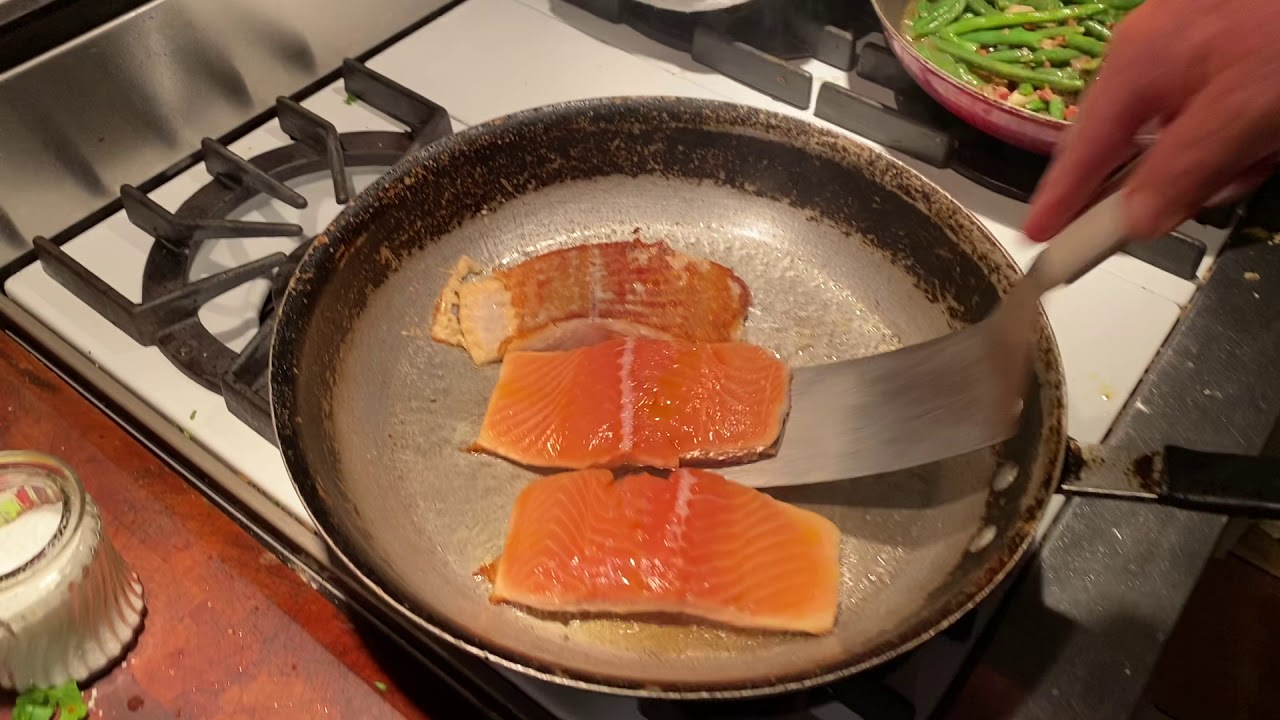 Pan fried Salmon at Otolini Cuisini