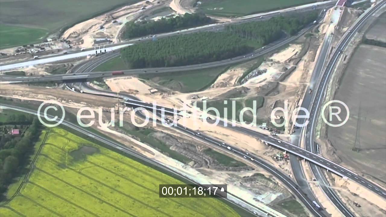 Baustelle Autobahndreieck Schwanebeck bzw. Kreuz Barnim