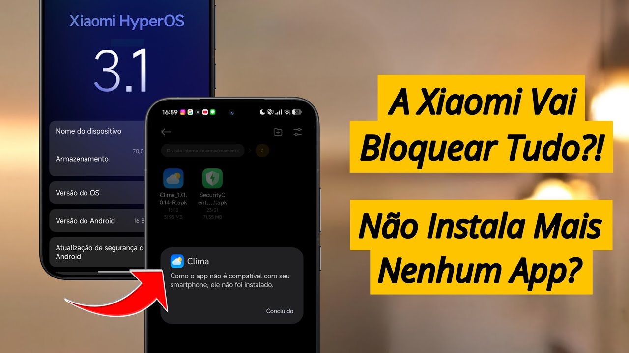 Por essa Ninguém Esperava 😱! A Xiaomi Bloquear Instalação de Apps da HOS 3.1 em Versões Inferiores ?
