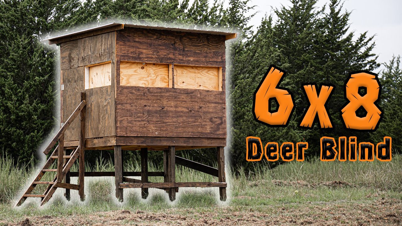We Built a 6x8 Elevated Deer Blind!