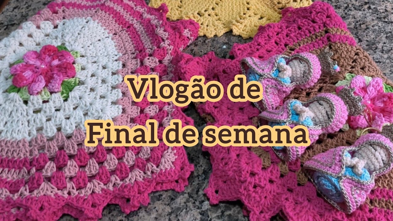 Vlogão de Produção do Fim de Semana! 🧶 Trilhos de mesa e chaveiros de Maria saindo do ateliê