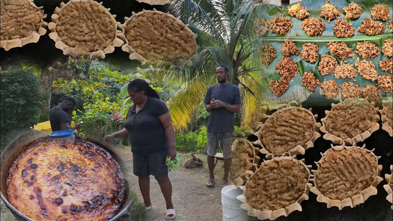Cassava, Potatoe Pudding| Coconut Drops & Gizzarda We Bake This For Jamaica Day