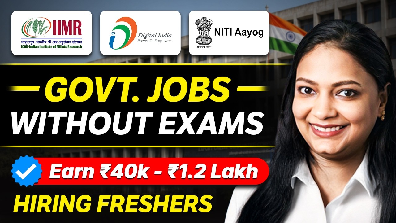 NITI Aayog, IIMR & DIC Hiring Process: Direct Govt Jobs for Freshers 2026