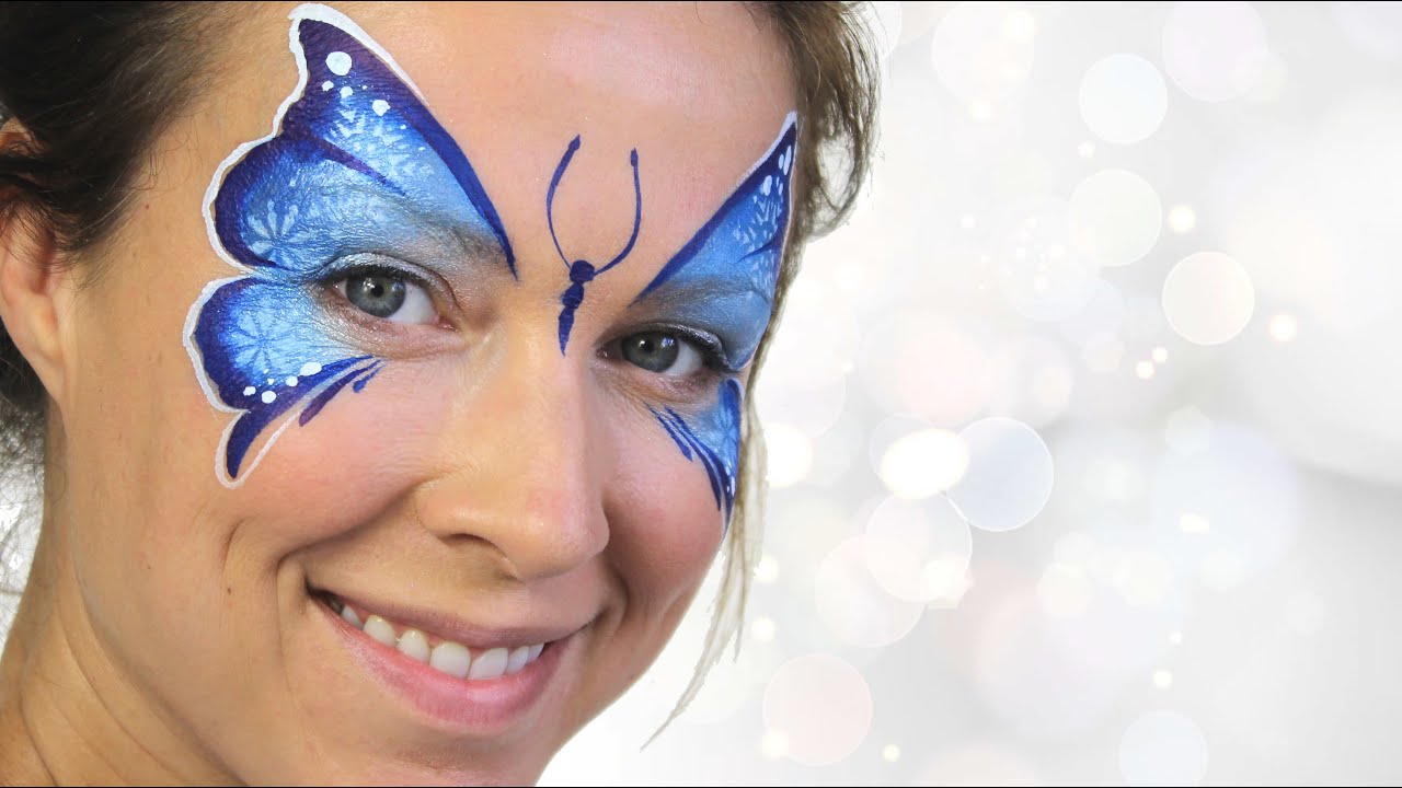 Winter Butterfly Face Painting | Recreating my first ever tutorial!