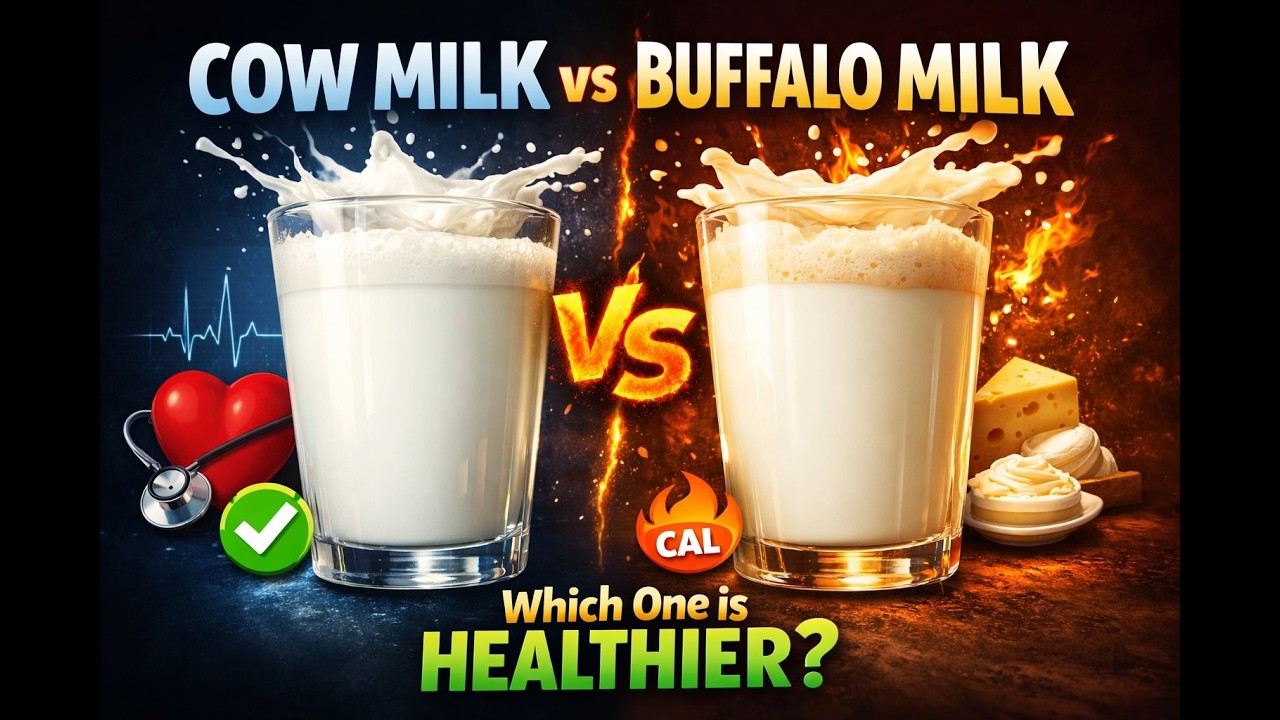 Cow Milk vs Buffalo Milk – Which One is Healthier?