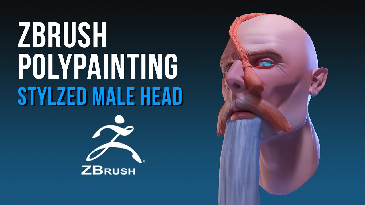 Zbrush -  How to polypaint a stylized head