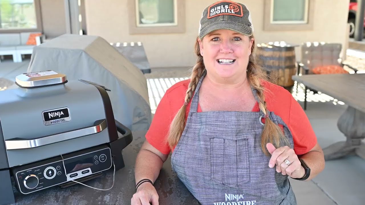 Outdoor Grill | How to Use the Thermometer (Ninja&reg; Woodfire Outdoor Grill)