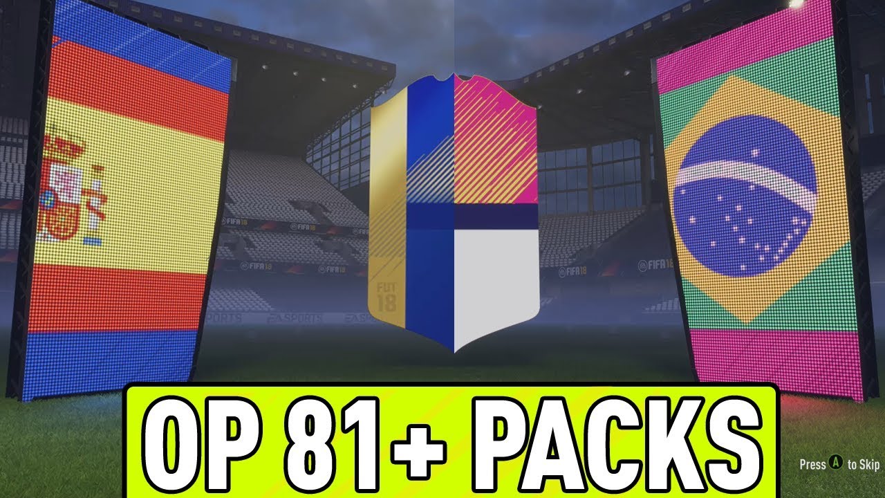 THE BEST PACKS TO OPEN EVER! OP 81+ TWO PLAYER PACKS! FIFA 18 PACK OPENING