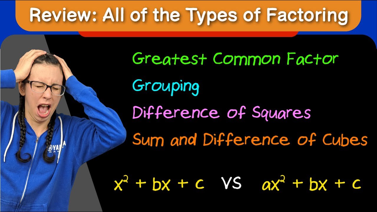 Review: All the Common Types of Factoring