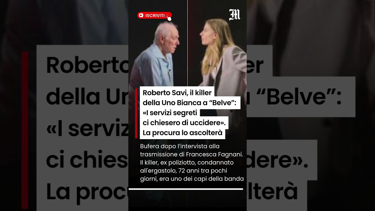 Roberto Savi, il killer della Uno Bianca: &laquo;I servizi segreti ci hanno chiesto di uccidere&raquo;