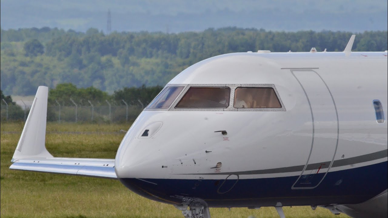 Bombardier Global 5000 Takeoff | Liverpool Airport | Runway 27
