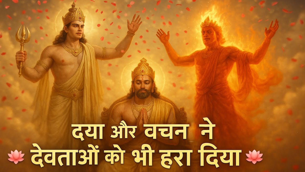 दया और वचन ने देवताओं को भी हरा दिया | Raja Shibi Ki Amrit Katha