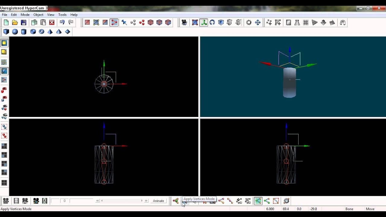 3D Gamestudio MED  tutorial - use bones in 3 min !!!