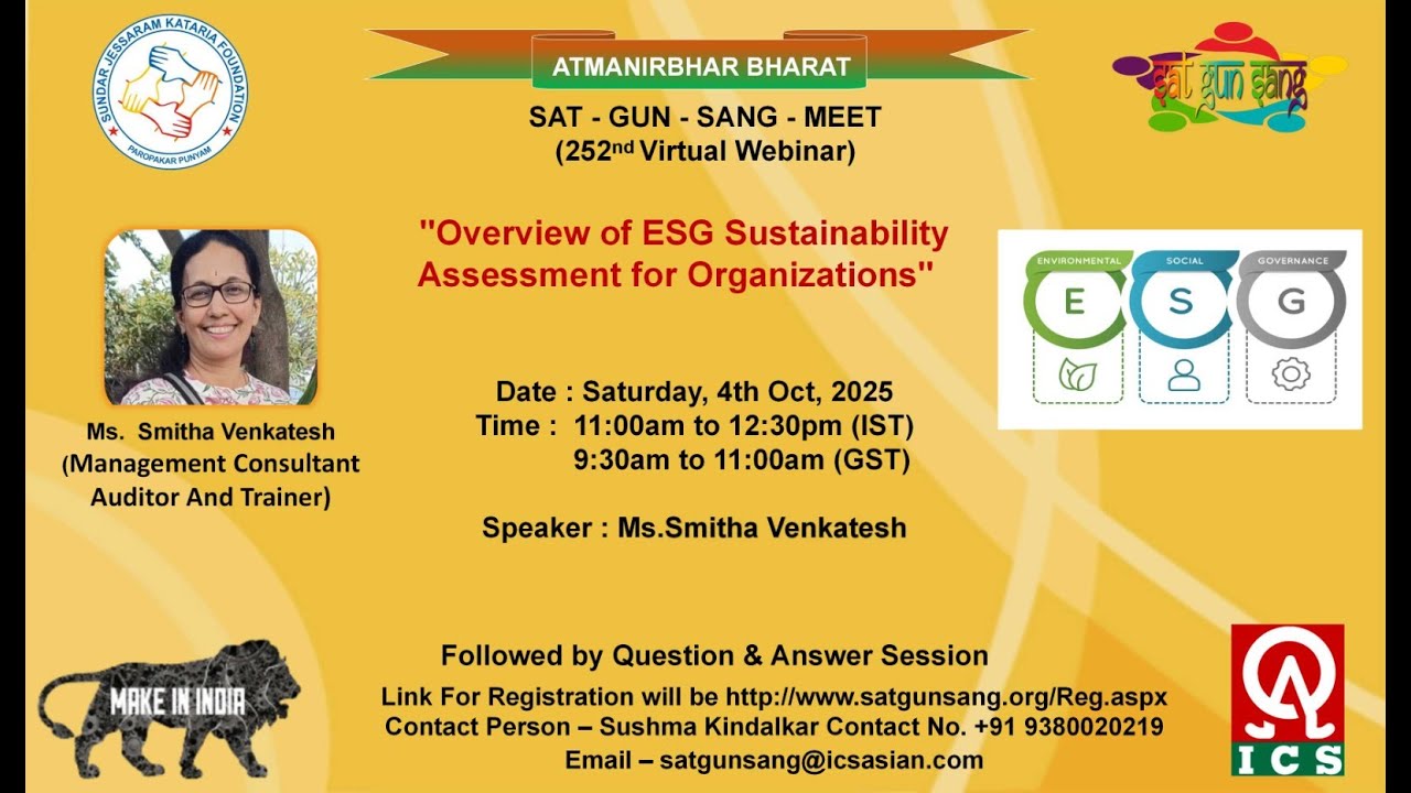 Overview of ESG Sustainability Assessment for Organization