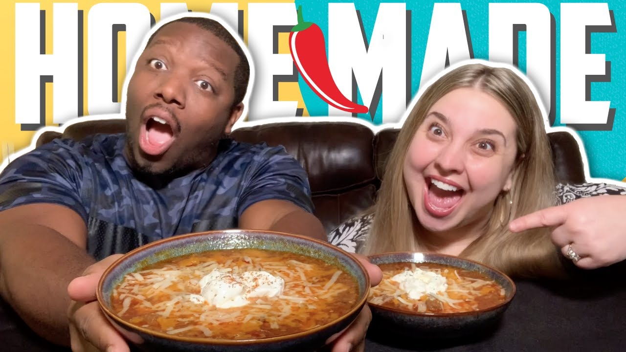 Beef Chili Mukbang [Riddle Questions]
