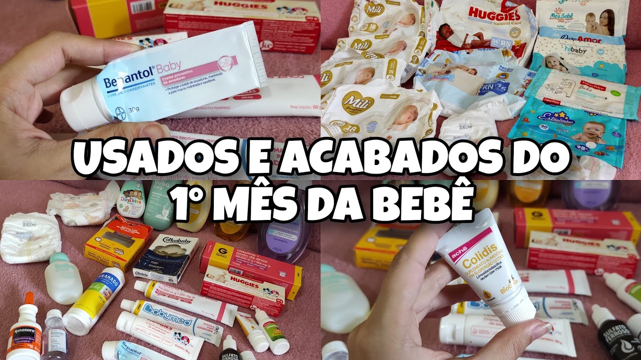 USADOS E ACABADOS DO PRIMEIRO MES DA BEBÊ 💖|Juliana Borba