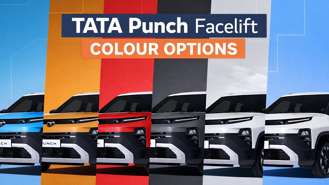 Tata Punch Facelift colours....