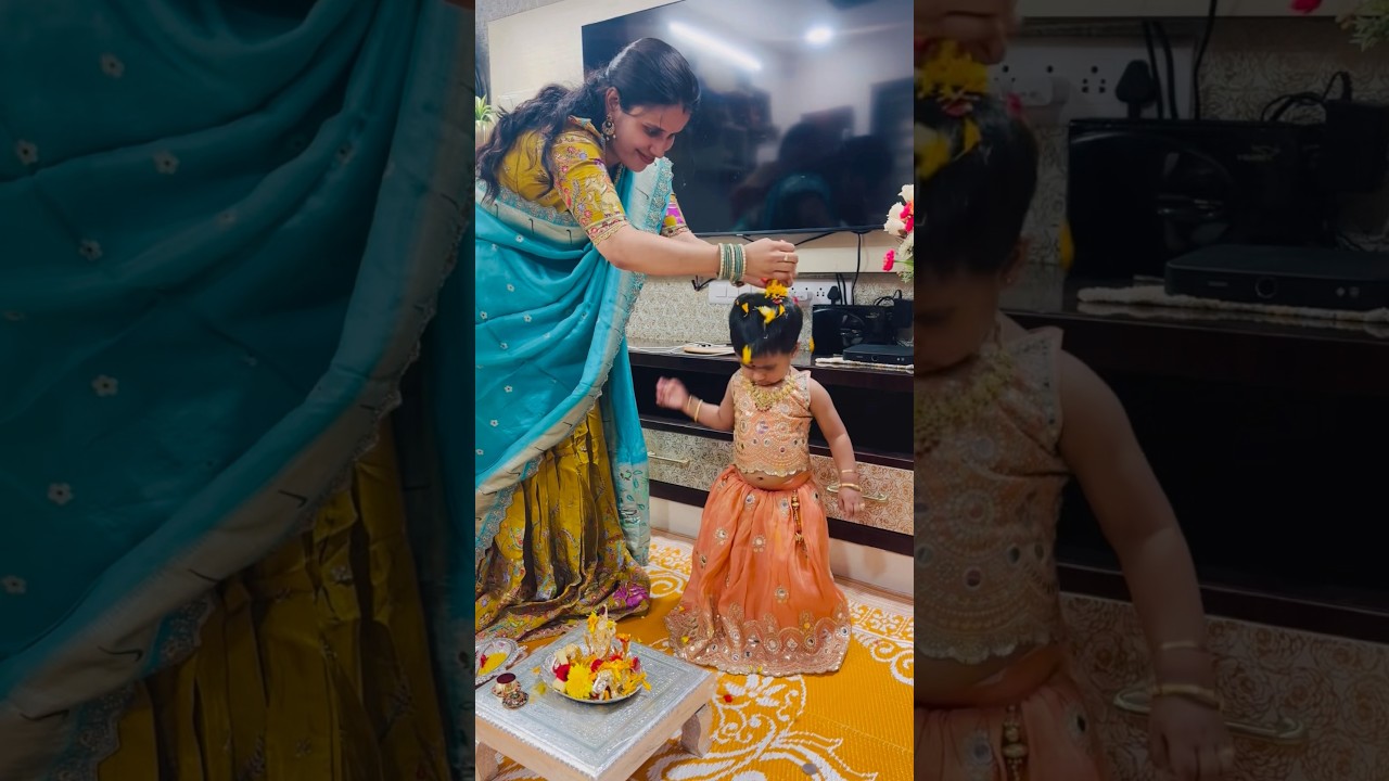 Havi’s bhogi pallu🍬🎋😍🍭