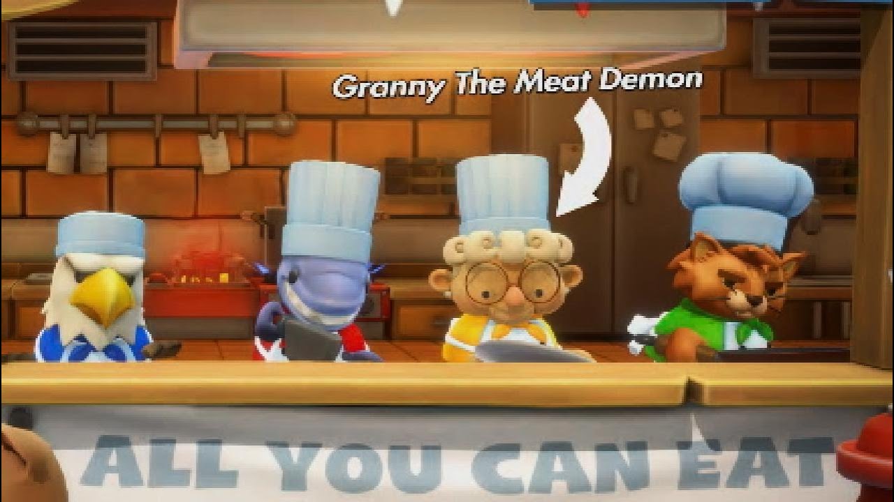 We Back With Overcooked But Granny Is The Meat Demon