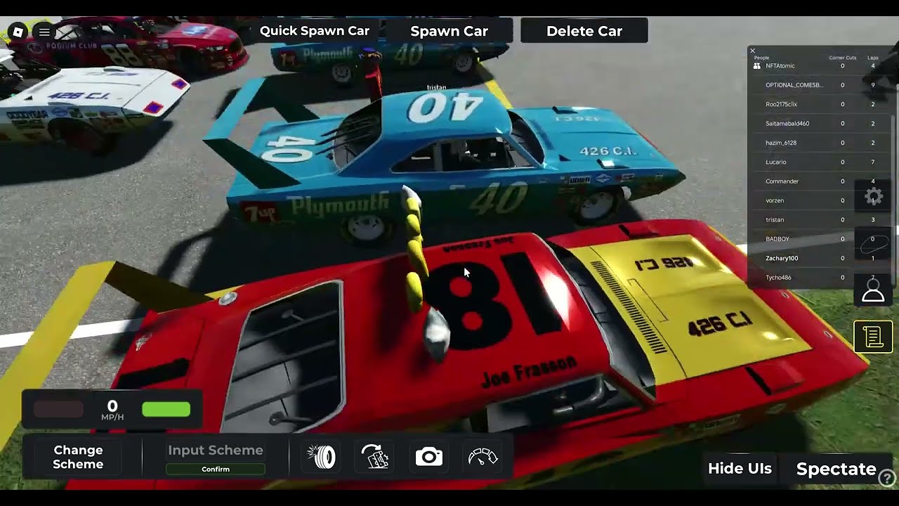 Roblox: New Video - Part 22 Of Racing Daytona Nascar Cars in 'Just Daytona'
