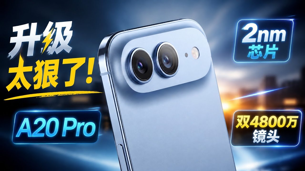 iPhone Air 2曝光！双4800万镜头+A20 Pro 2nm芯片，升级太狠了！