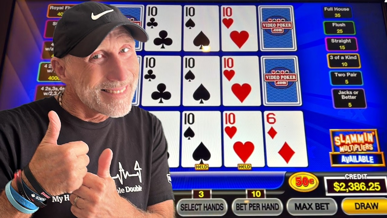 Мы подсели на этот новый видеопокер Slammin' Multipliers! 😮 вместе с @CasinoKelly