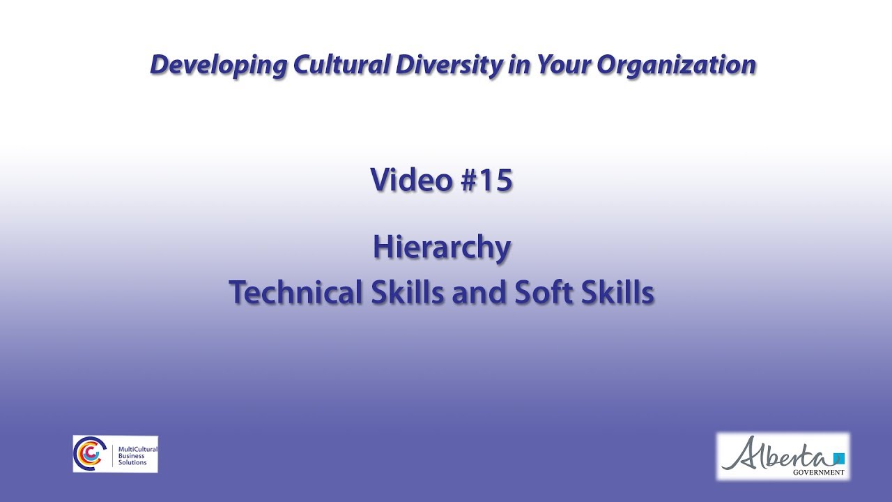 Video 15- Hierarchy: Technical Skills and Soft Skills