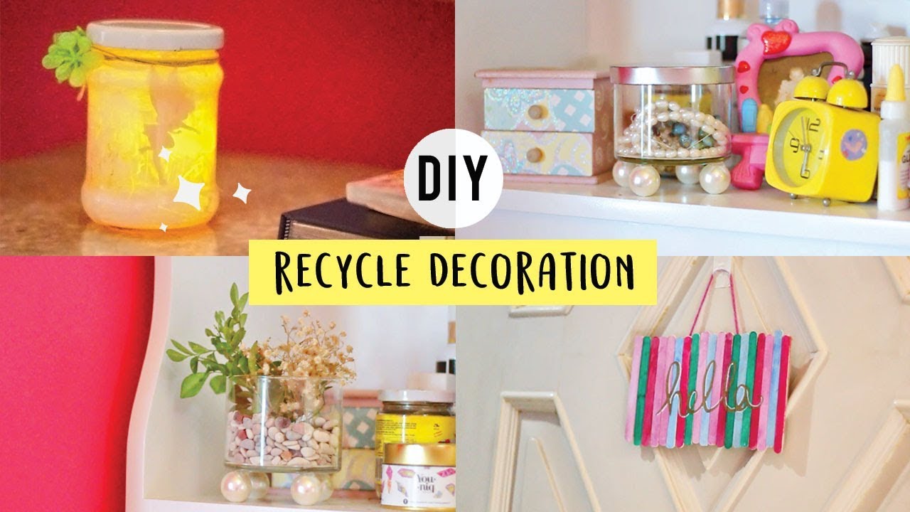 DIY DEKOR KAMAR DENGAN BARANG BEKAS