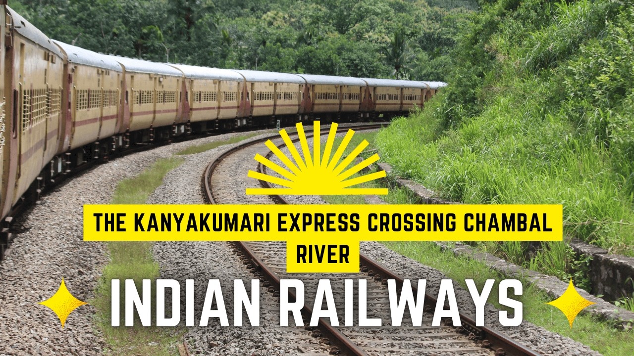 THE CHAMBAL RIVER CROSSING #train #railwaycontent #travel @aslitraveller  #indianrailways