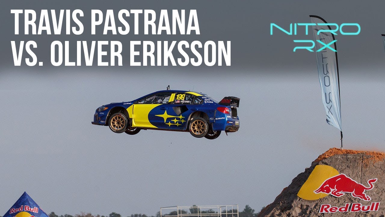 Travis Pastrana vs. Oliver Eriksson | Nitro Rallycross Battle Bracket Round 5 Day 1