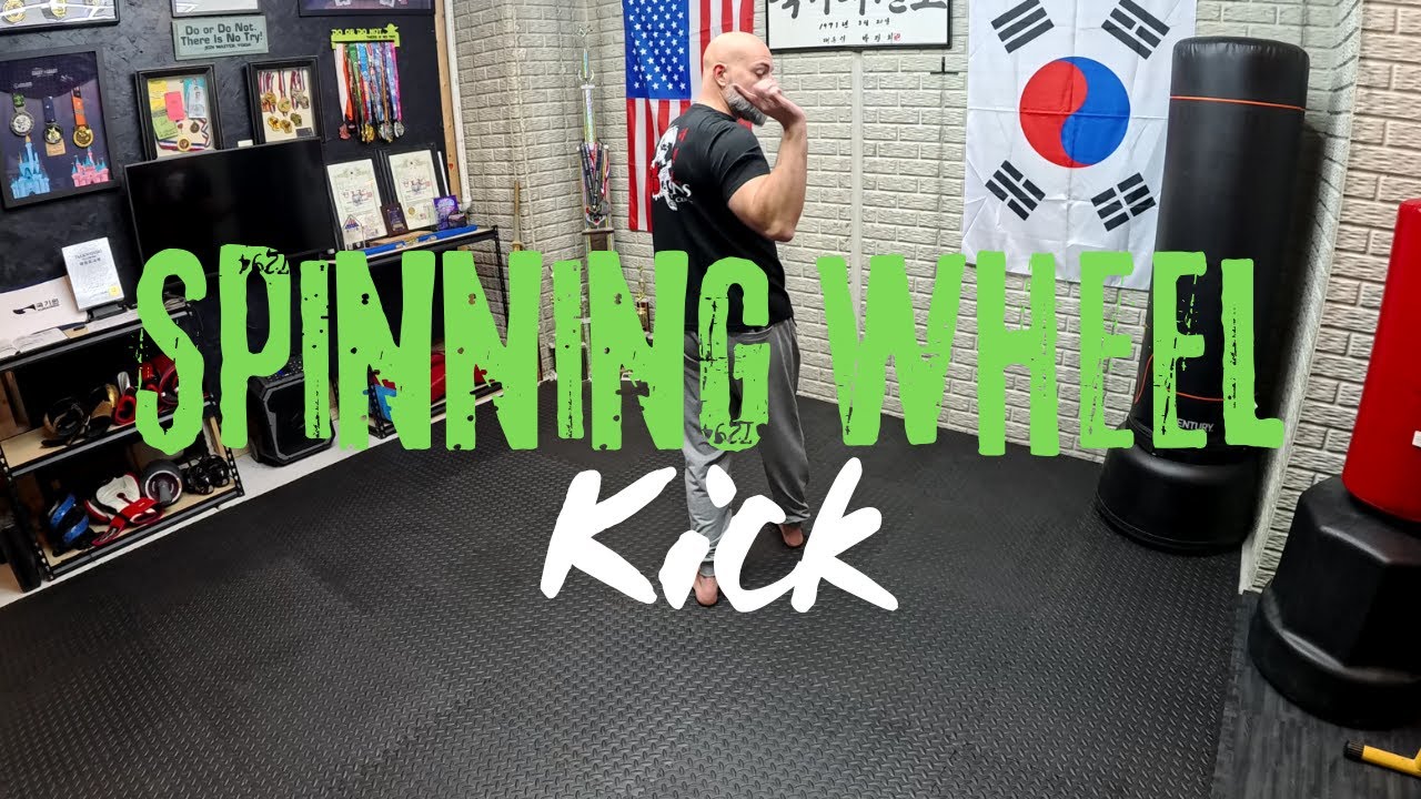 Spinning Wheel / Crescent Kick.  6th Gup technique